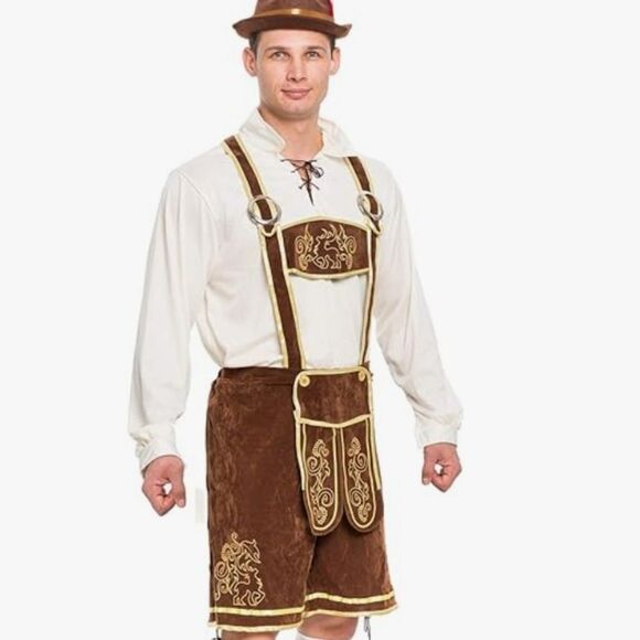 spooktacular Mens German Barvarian Ocktoberfest Costume Size XXL - Picture 2 of 13